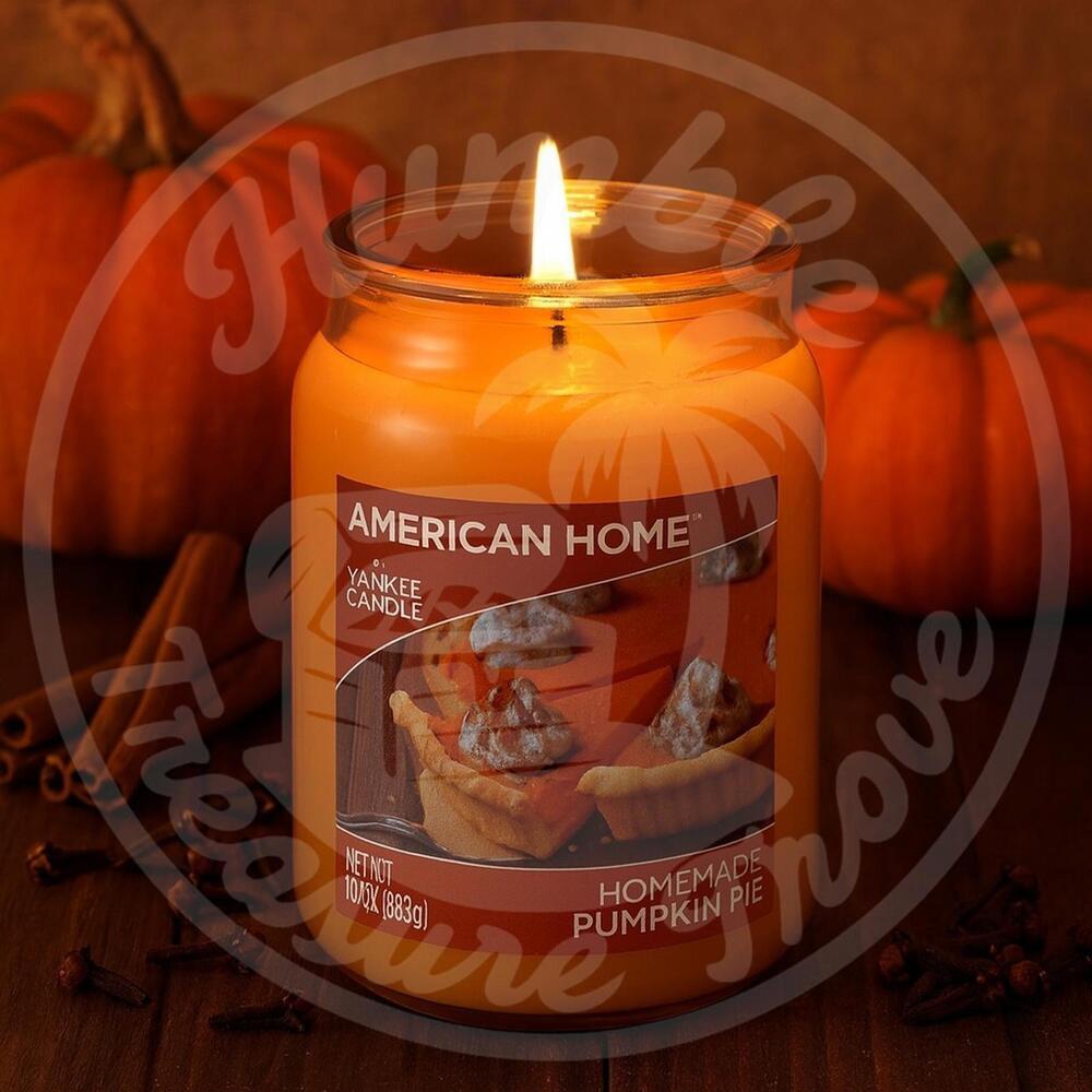American Home by Yankee Candle Homemade Pumpkin Pie 19oz Jar Candle Bakery Spice